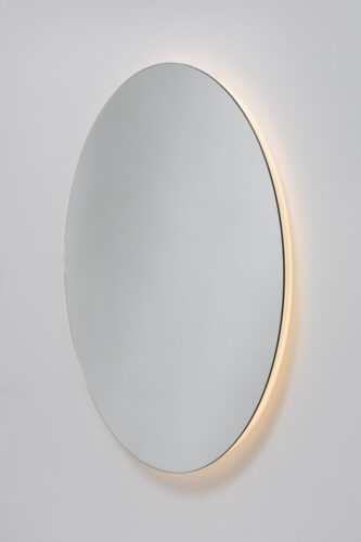Rund LED-spegel med ambient belysning