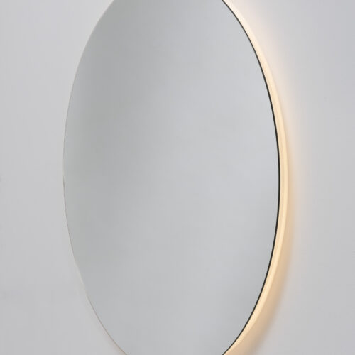 Rund LED-spegel med ambient belysning