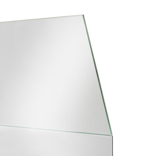 Ramlös dekorativ spegel med unik form