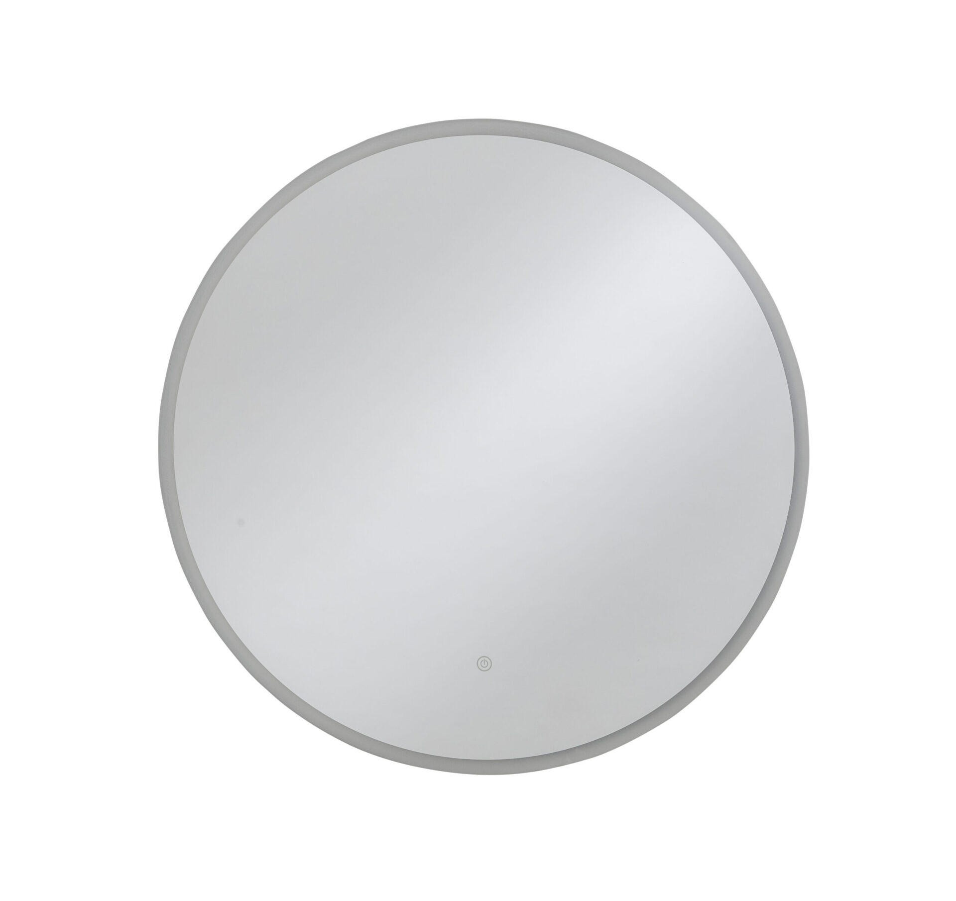 Rund LED-spegel med touch-knapp