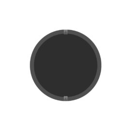 RUNN, decorative mirror, dia 600 mm, black - Image 4