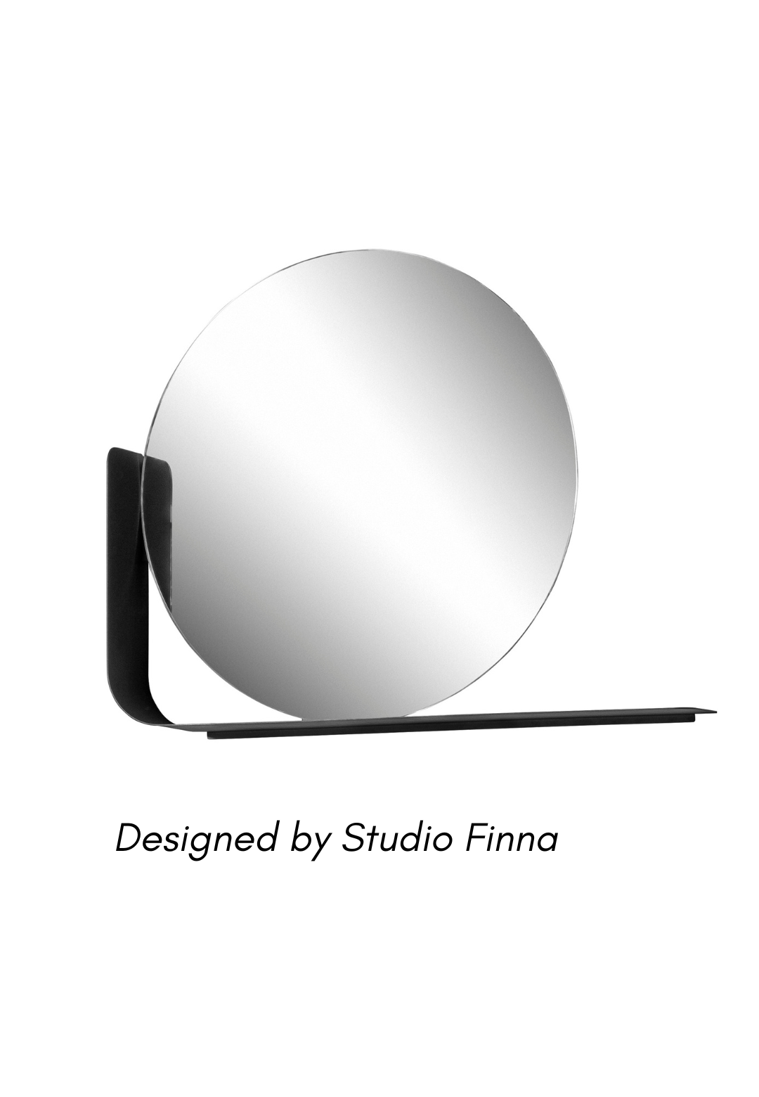 Muddus MUDDUS, decorative mirror, dia 500 mm, black - Image 1