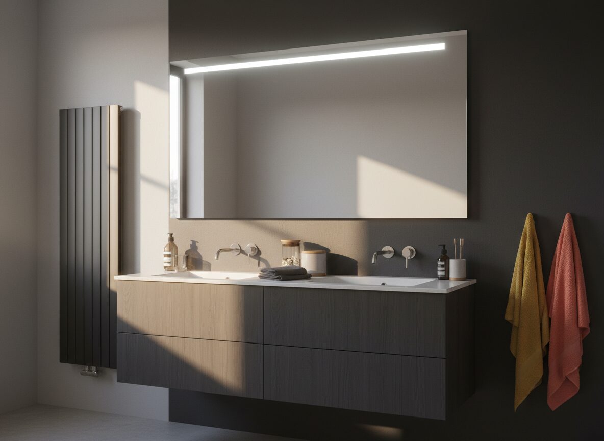 LUCA, LED upplyst spegel, Badrumsspegel, Badrumsspegel med LED-belysning, Badrumsspegel rektangulär med LED-belysning LUCA, LED upplyst spegel, Badrumsspegel, Badrumsspegel med LED-belysning, Badrumsspegel rektangulär med LED-belysning