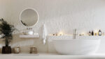 EMMA, LED upplyst spegel, Badrumsspegel, Badrumsspegel med LED-belysning, Badrumsspegel rund med LED-belysning
