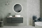 MILA, LED upplyst spegel, Badrumsspegel, Badrumsspegel med LED-belysning, Badrumsspegel rund med LED-belysning